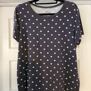 Torrid Super Soft heart tee, size 0